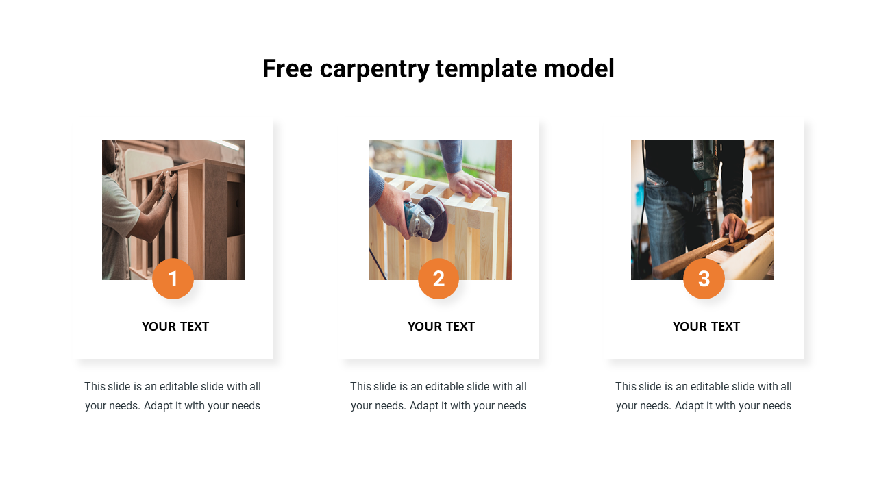 Free carpentry template model